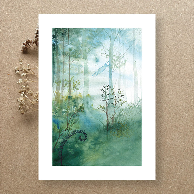 S'envoler dans la forêt